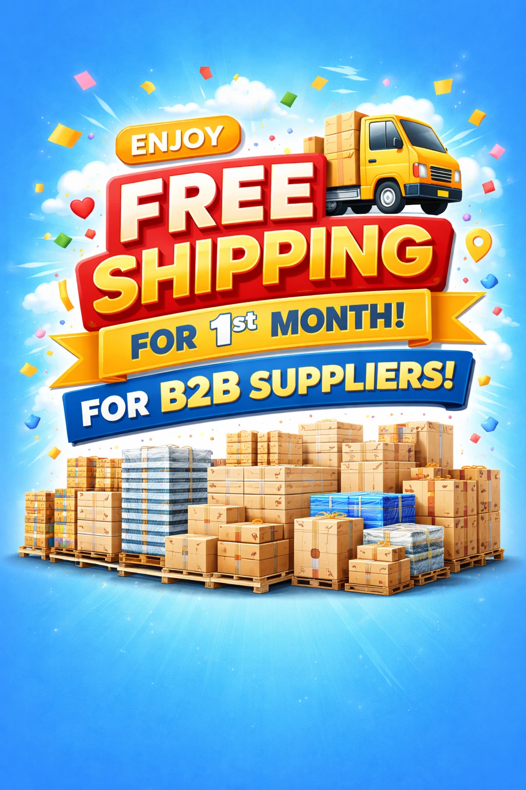 Free shipping for B2B suppliers