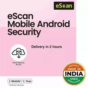 eScan 1 User 1 Year Mobile Security (Email Delivery – No CD)