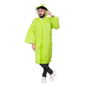 GENERIC PPE Raincoat Velcro Closure Type Green Free Size