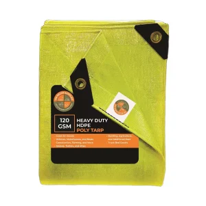 DDRS Heavy Duty HDPE Tarpaulin (Tripal) ?Yellow 120 GSM 1.83 x 2.44 m (6×8 ft), UY-WLXF-JEAT_DDRS_NEW