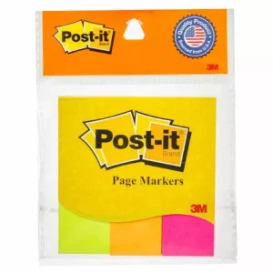 3M 3×3 inch Assorted Page Markers Pack of 2 (150 Sheets Per Pack), 300 Sheets