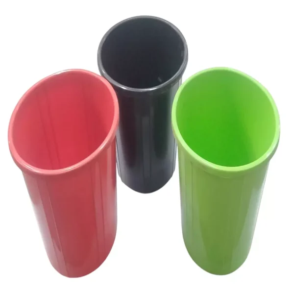 GENERIC Plastic WBP-713 Dustbin 10 L Red, Green and Black (Set of 3)