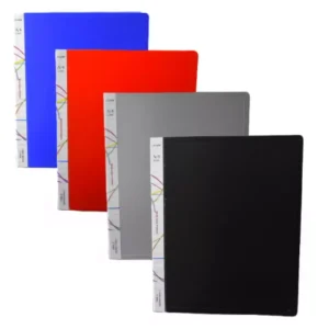 GENERIC Assorted Color Plastic Ring Binder File (Pack of 5)
