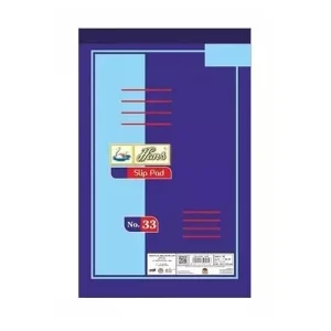 HANS Writing Pad 80 Sheets Single Ruled 58 GSM Paper (Pack of 5)