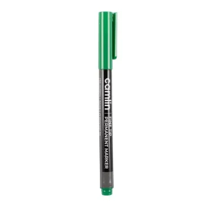 Camlin Fine Tip Permanent Marker Blue, 7289018 (Set of 10 Pcs)
