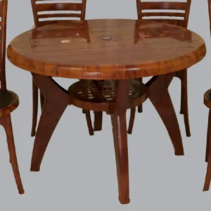 AAMROSE Plastic 4 Seater Dining Table