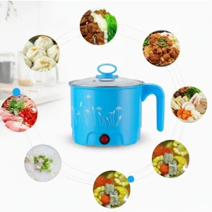 AAYUSHYAMENTERPRISE Electric Mini Cooker Steamer Cook pots for Cook Noodles/hot Pot/Rice Maker Egg Boiler, Egg Cooker, Rice Cooker, Slow Cooker,…