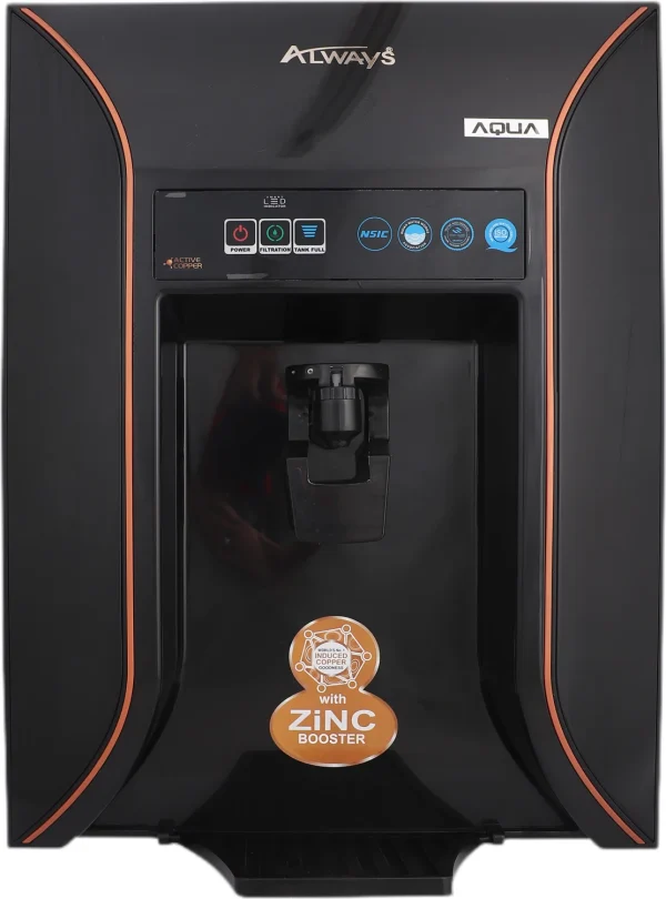 Always Aqua 12 L RO + UV + UF + TDS + Acitive Copper & Zinc Booster Water Purifier 12 L RO + UV + UF + Copper + Alkaline + TDS Control Water Purifier