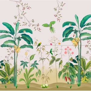 Anu Novelties Wedding Backdrop Banana Trees Backdrop Cloth (8×8 feet) Curtain Fabric