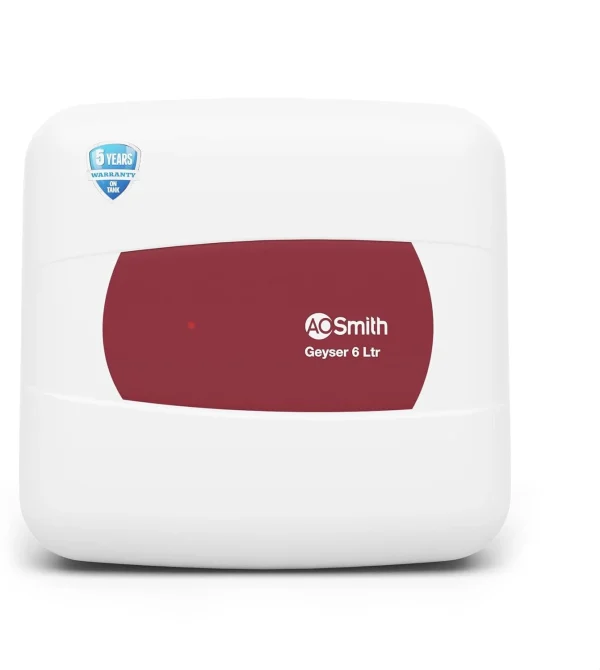 AO Smith HSE-SHS-006 6 L Storage Water Geyser | 2kW | Vertical | Designed for high rise buildings with 8 bar pressure rating | Longer life in hard...