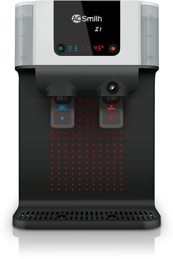 AO Smith Z1 10 L UV + UF Water Purifier | Hot + Normal Water| 5-Stage Purification| Digital Display| Advanced Alert Tech| Wall Mount + Table Top...