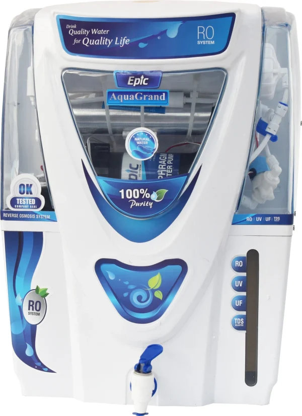 AQUA grand Epic Model 12 Ltr RO+UV+UF+TDS Controller 12 L RO + UV + UF + TDS Control Water Purifier