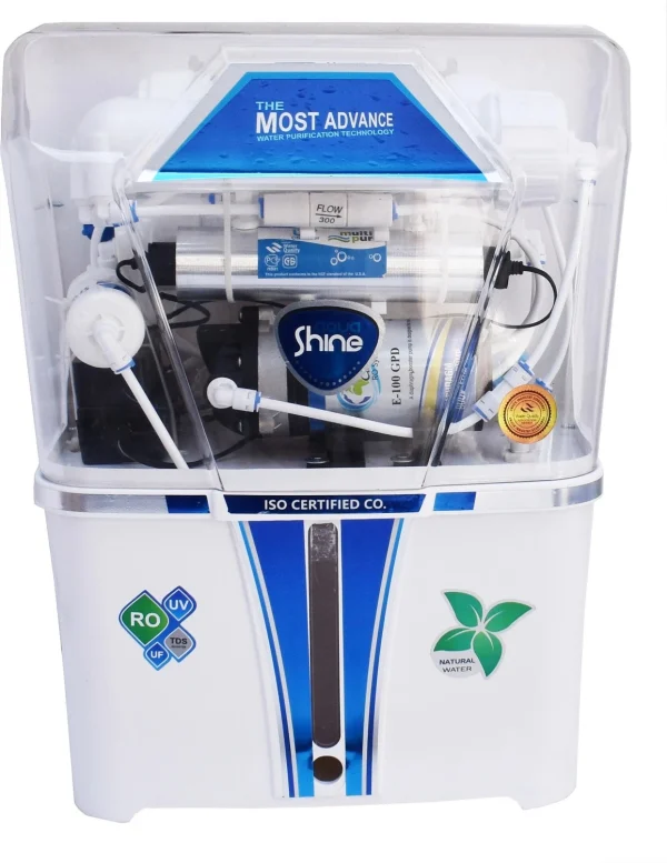 AQUA Shine Advance Model purify Mineral ro+uv+uf+tds 12 L 12 L RO + UV + UF + TDS Control Water Purifier