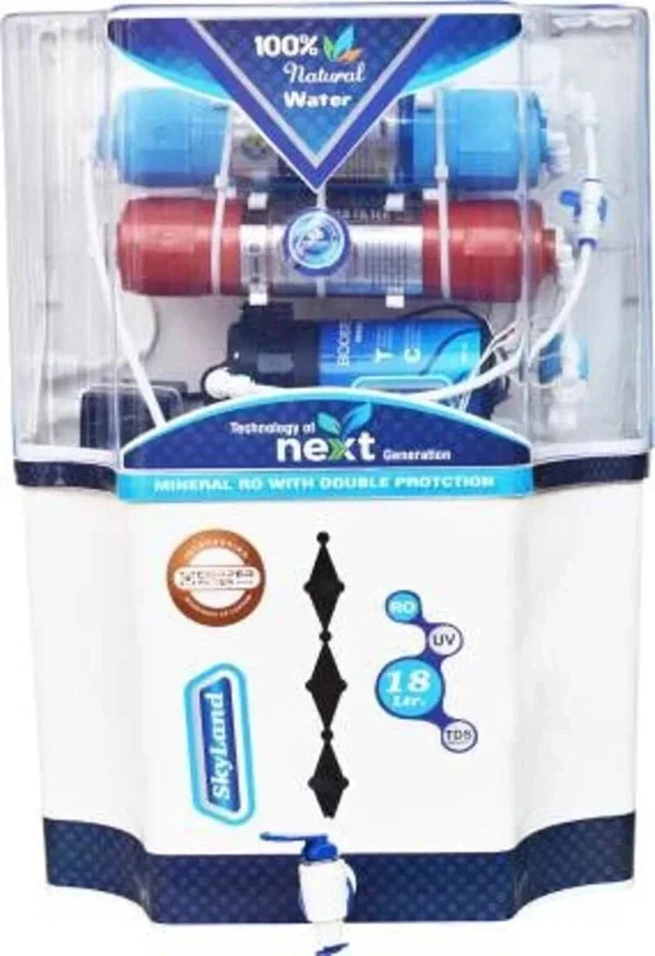 AQUA Skyland Combo Model 18 Ltr Copper filter + Alkaline Vitamin B12 + + TDS Water filter Copper filter +Alkaline Vitamin B12 15 L RO + UF Water...