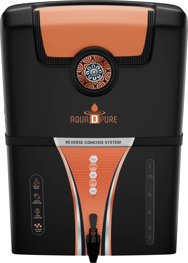 AquaDpure Copper + Alkaline 12 L RO + UV + UF + Copper + Alkaline + TDS Control Water Purifier