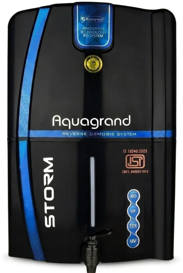Aquagrand Black Audi purify Mineral+ro+uv+uf+tds 12 L RO + UV + UF + TDS Control Water Purifier