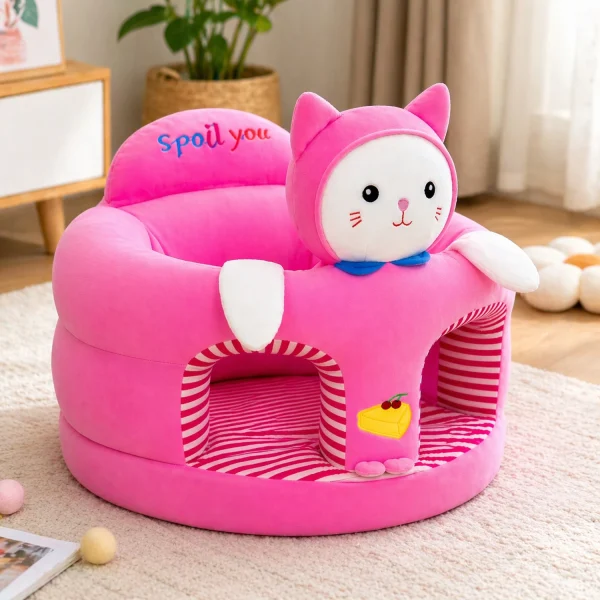 AURRE DRAPPERS Baby Sofa Seat or Rocking Chair for Kids | Training Seat (0-2 Years) Fabric Chair