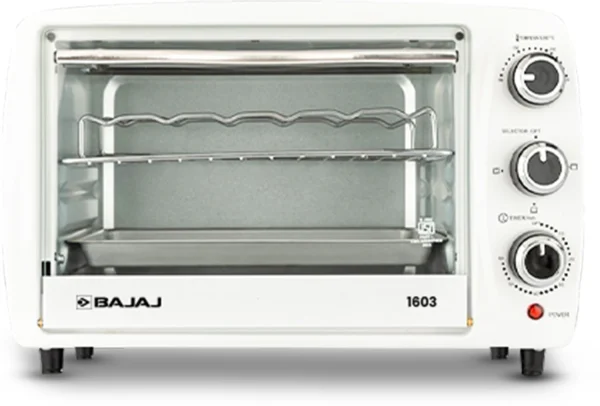 BAJAJ 16-Litre Oven Toaster Grill OTG 1603 16L, White