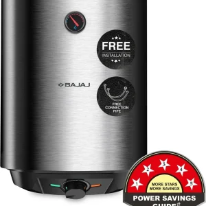 BAJAJ Shield Series Reflecta 10 L Storage Water Geyser | 5 Star BEE Energy Rating | Glassline Tanked | with Free Pipes and Installation