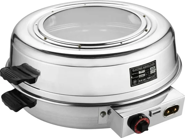 BAJAJ VACCO 13-Litre Oven Toaster Grill OTG ROUND BAKING GRILLING RBO -3 13 Inch, Silver