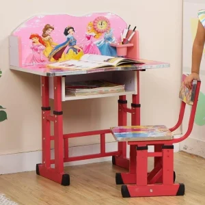 Bhella Kids study Desk & Chair with Adjustable Height engineered wood Desk Chair