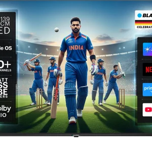 Blaupunkt 139 cm (55 inch) QLED Ultra HD (4K) Smart JioTele OS TV with 48W Sound Output | 2 Speaker | 450 Nits Brightness | Dolby Audio |…