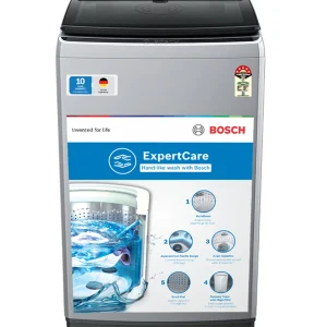 BOSCH 6.5 kg 5 Star With Vario Inverter & Full Touch Panel Fully Automatic Top Load Washing Machine Silver