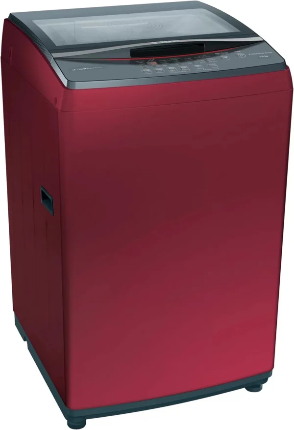 BOSCH 7.5 kg Fully Automatic Top Load Washing Machine Maroon