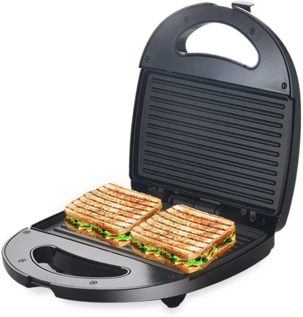 Candes Crisp Sandwich Griller, 750 W with 4 Slice Non-Stick Grill Sandwich Maker