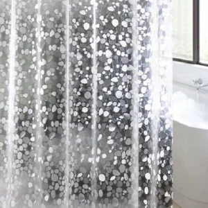 CASA FURNISHING 213 cm (7 ft) Shower PVC Curtain Single Curtain