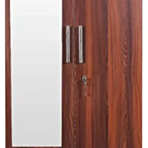 CASPIAN Wooden Almirah for Clothes and Stacking space -Home Furniture Storage Engineered Wood 2 Door Wardrobe