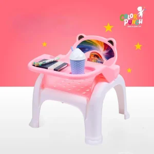 Colorpunch 3 in 1 Multi-Functional Chair, Feeding Chair for Baby with Removable Tray Plastic Desk Chair