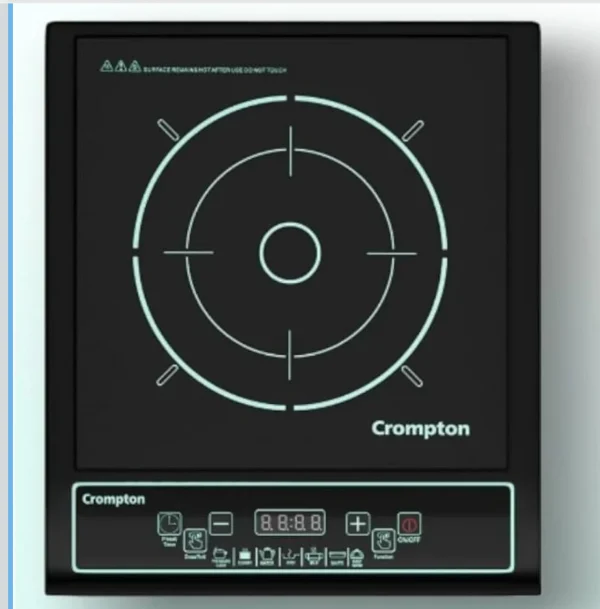 Crompton 1200 W Induction Cooktop Push Button