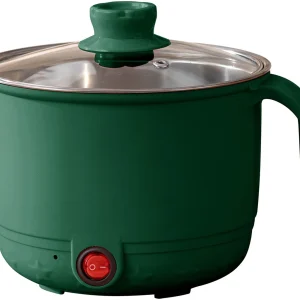 DEALZONE Electric Cooking Pot 1.5L Multi Cooker with Concealed Base | Mini Noodle Maker Electric Pressure Cooker, Food Steamer, Rice Cooker, Travel…