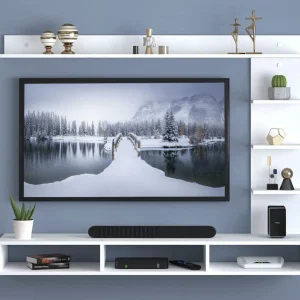 DIVINEDEEP TV ENTERTAINMENT UNIT Engineered Wood TV Entertainment Unit