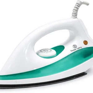Double Safety by Double Safety Phuket Dry Iron Green color press 1000 watts fast heating 1000 W Dry Iron