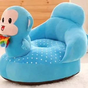 Everyonic Soft Monkey Sofa Seat for Baby ( 0 to 4 years), Best gift for newborn kids, High quality soft teddy shape sofa/chair for new born Fabric…