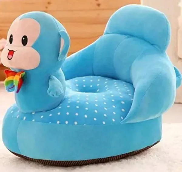 Everyonic Soft Monkey Sofa Seat for Baby ( 0 to 4 years), Best gift for newborn kids, High quality soft teddy shape sofa/chair for new born Fabric...