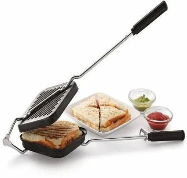 Flawless by 0 Premium Non-Stick Aluminium Grill Sandwich Toaster/Sandwich Maker/Gas Toaster/Gas Griller/Griller/Bread Griller/Instant Toaster Maker...