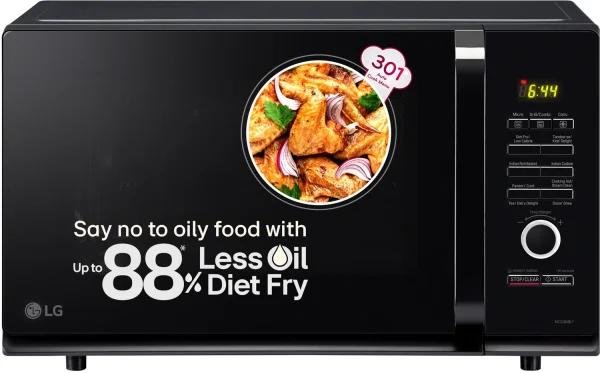 Flipkart.com | LG 32 L Diet Fry, Auto Cook Menu, Stainless Steel Cavity, Side Swing, Quartz Heater, Child Lock, Convection Microwave Oven - Convection