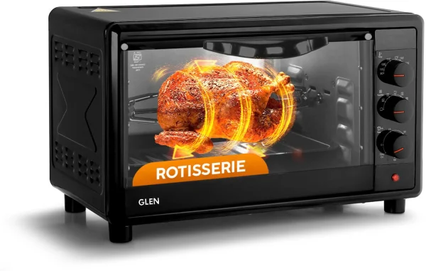 Glen 25-Litre Oven Toaster Grill OTG SA5025R Digital Oven Toaster Griller with Motorized Rotisserie, Black Price in India - Buy Glen 25-Litre Oven...