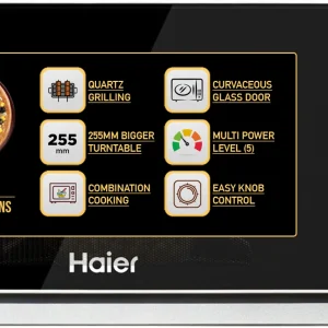 Haier 20 L 5 Power Levels, 3 Combination Cooking Quartz Grill Microwave Oven