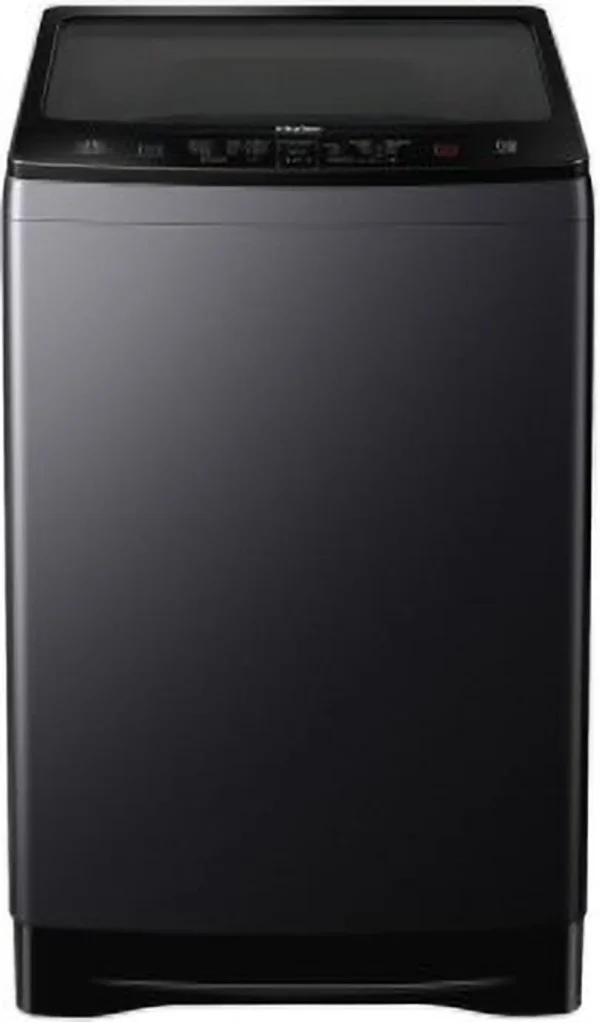 Haier 8 kg Fully Automatic Top Load Washing Machine with In-built Heater Black