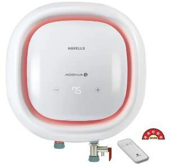 HAVELLS Adonia R Digital 25 Liters With Remote ( WhiteRed) 25 L Storage Water Geyser