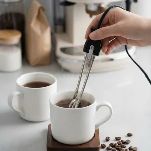Hiru Mini Immersion Rod Water Heater, Small Portable Tea Coffee Milk Heater Warmer 250 W Immersion Heater Rod