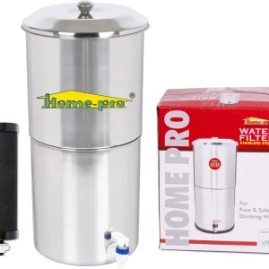 Home-pro Manual Water Filter | Carbon Candle For Fast Filteration | 16 Liter Capacity 16 L Gravity Based Water Purifier