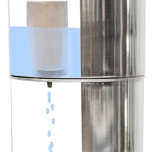 Home-pro Stainless Steel Non Electric Water Filter with 4 Candles 30 L Gravity Based Water Purifier