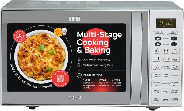IFB 25 L Metallic silver Convection Microwave Oven