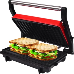 KenBerry by KenBerry Prime Grill 180° Openable 1000W Panini Press Grill Sandwich Maker With Floating Open Grill Sandwich Maker