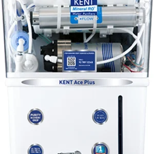 KENT ACE Plus 8 L RO + In-Tank UV + UF + TDS Control Water Purifier Suitable for all – Borewell, Tanker, Municipality Water